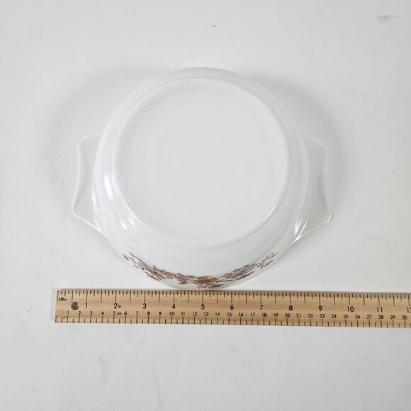 Vintage Pyrex England Country Autumn Casserole Dish Made In England Rare 1970s - Picture 8 of 9